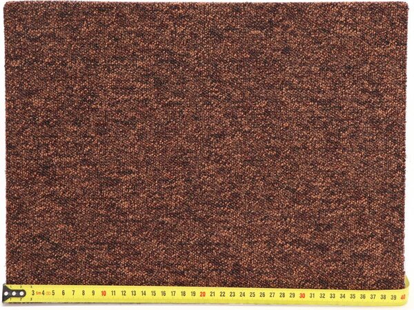 Condor Carpets, Koberec metráž Extreme 293, na mieru, šíře 4m,5m, hnedá, ab (mriežka), chodba / predsieň