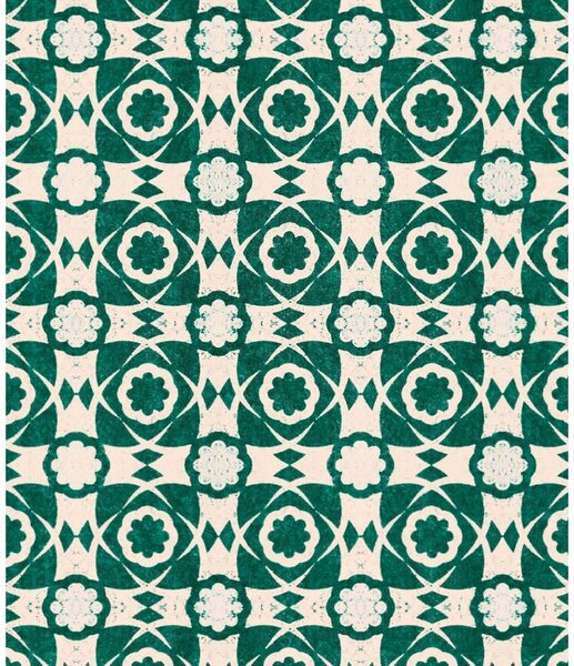 MINDTHEGAP Aegean Tiles Ultramarine Green - tapeta