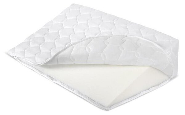 Bellatex Klinový podhlavník s prešitím biela, 80 x 50 x 20 cm