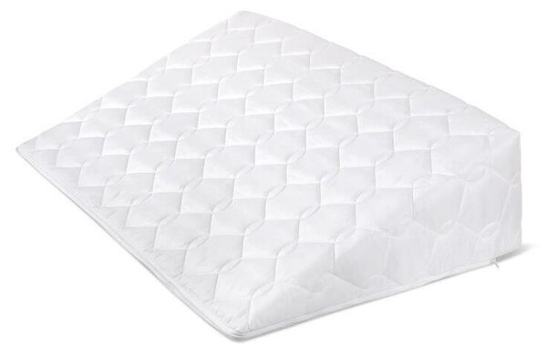 Bellatex Klinový podhlavník s prešitím biela, 80 x 50 x 20 cm