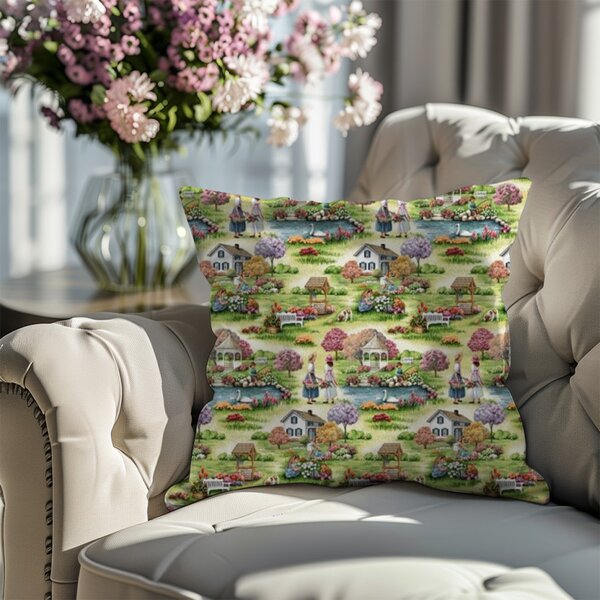 Gobelínová obliečka na vankúš Eden 1185 Farba Viacfarebná Rozmery 42x42 cm