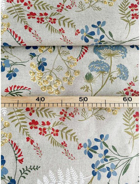 Dekoračná látka lúčne kvety summer, š. 140 cm Farba Viacfarebná Rozmery Šírka 140 cm