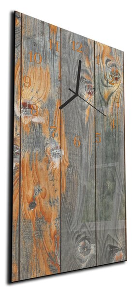 Nástenné hodiny drevo 30x60cm VI - plexi