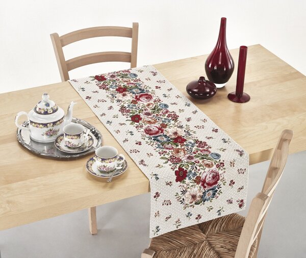 Gobelínový behúň na stôl Chenille IT113 Farba Viacfarebná Rozmery 40x130 cm