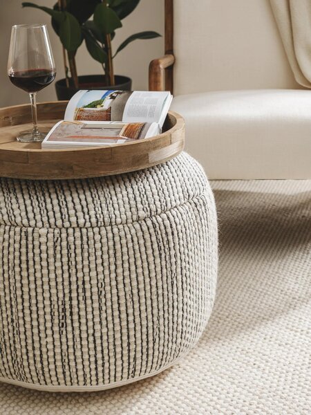 MOOD SELECTION Taburetka Rocco Beige/Black - taburetka