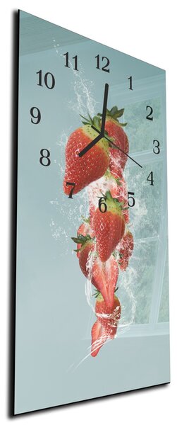 Nástenné hodiny ovocia 30x60cm XXXI - kalené sklo