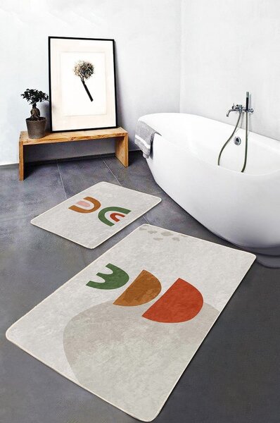 Béžové kúpeľňové predložky v súprave 2 ks 60x100 cm – Mila Home