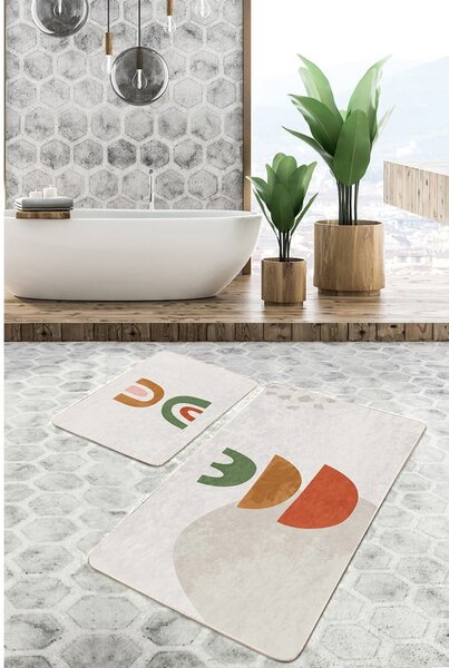 Béžové kúpeľňové predložky v súprave 2 ks 60x100 cm – Mila Home