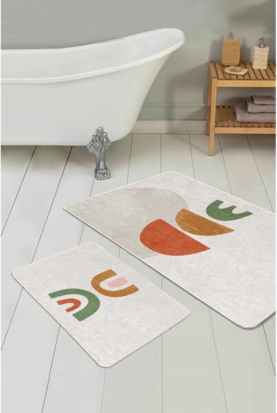Béžové kúpeľňové predložky v súprave 2 ks 60x100 cm – Mila Home