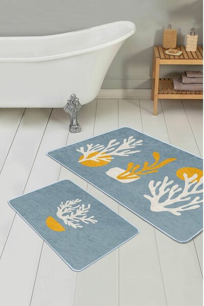 Modré kúpeľňové predložky v súprave 2 ks 60x100 cm – Mila Home