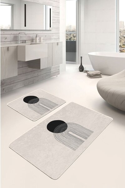 Béžové kúpeľňové predložky v súprave 2 ks 60x100 cm – Mila Home