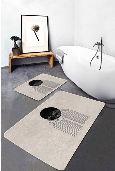 Béžové kúpeľňové predložky v súprave 2 ks 60x100 cm – Mila Home