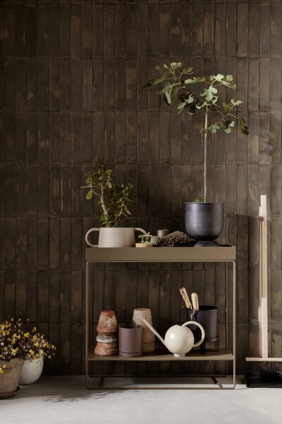 Stojan na kvety Plant box Two-tier Black