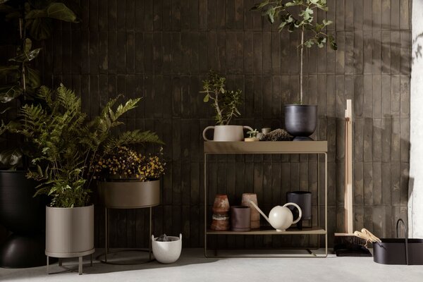 Stojan na kvety Plant box Two-tier Black