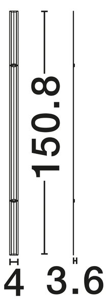 Moderné nastenné svietidlo Invento 150 Biela D