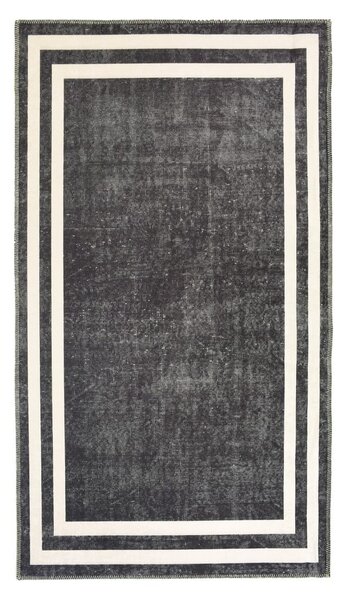 Bielo-sivý prateľný koberec 80x50 cm - Vitaus