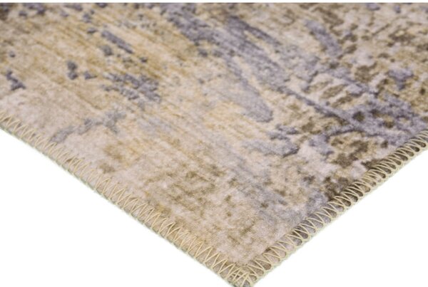 Svetlomodrý/svetlohnedý prateľný koberec 50x80 cm Sandstorm – Vitaus