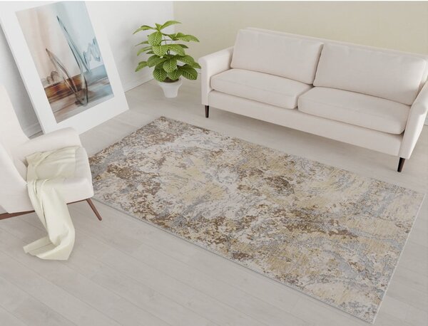 Svetlomodrý/svetlohnedý prateľný koberec 50x80 cm Sandstorm – Vitaus