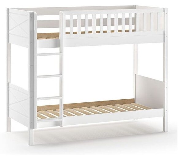 Biela poschodová detská posteľ 90x200 cm Scott - Vipack