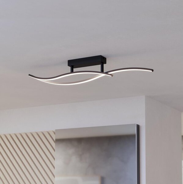 Eglo 901206 - LED Stropné svietidlo GRISOLIA LED/12W/230V 4000K čierna