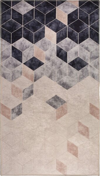 Tmavo modro-krémový prateľný koberec 230x160 cm - Vitaus