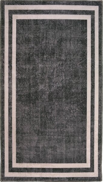 Sivo-krémový prateľný koberec 80x50 cm - Vitaus
