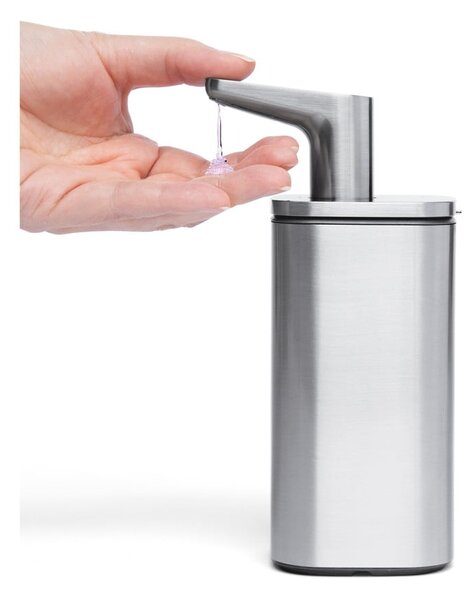 Dávkovač mydla z nerezovej ocele v striebornej farbe 295 ml - simplehuman