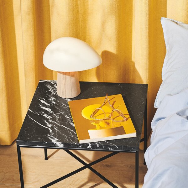 FRITZ HANSEN Stolová lampa Night Owl, Smokey White / Ash