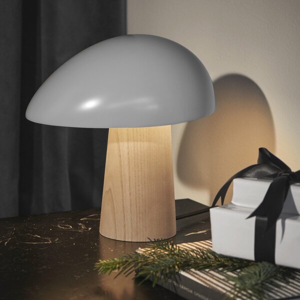 FRITZ HANSEN Stolová lampa Night Owl, Smokey White / Ash