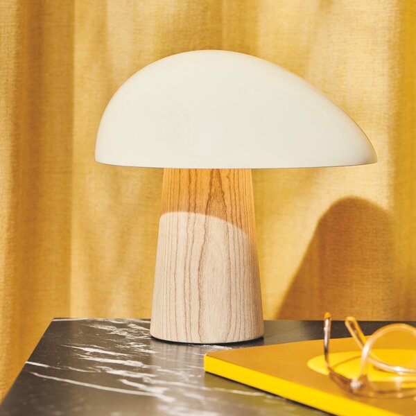 FRITZ HANSEN Stolová lampa Night Owl, Smokey White / Ash