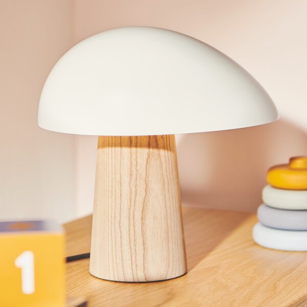 FRITZ HANSEN Stolová lampa Night Owl, Smokey White / Ash