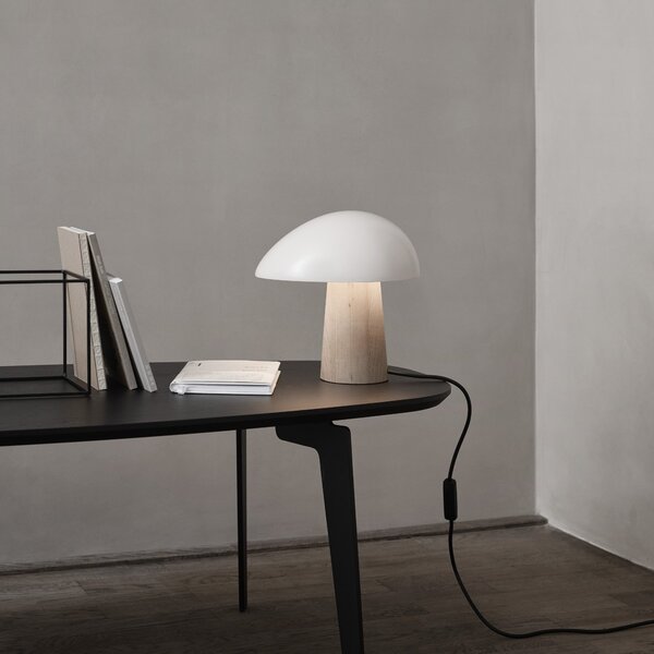 FRITZ HANSEN Stolová lampa Night Owl, Smokey White / Ash