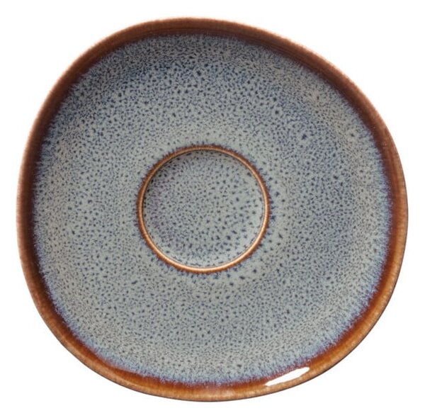 Sivo-hnedá kameninový tanierik Villeroy & Boch Like Lave, 15,5 x 15 cm