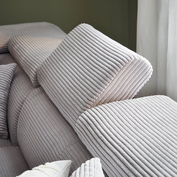 ROHOVÁ SEDAČKA, textil, svetlosivá Xora - Sedačky