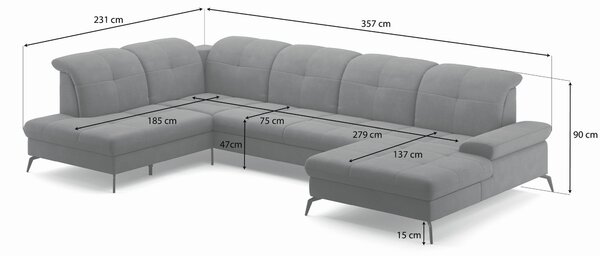 SEDACIA SÚPRAVA, textil, krémová Sit & More - Sedačky, Online Only