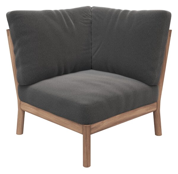 FRITZ HANSEN Rohový modul pohovky Tradition, Charcoal