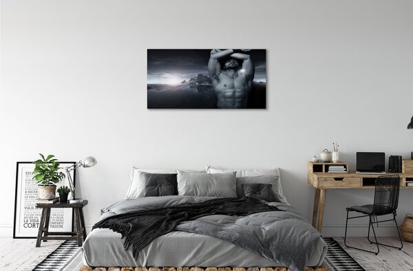 Obraz canvas mužský horské 100x50 cm