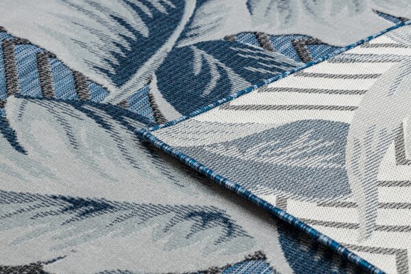 Dywany Łuszczów , Kusový koberec Botanic 65242 Feathers navy – na von aj na doma, 117x170, modrá, chodba / predsieň