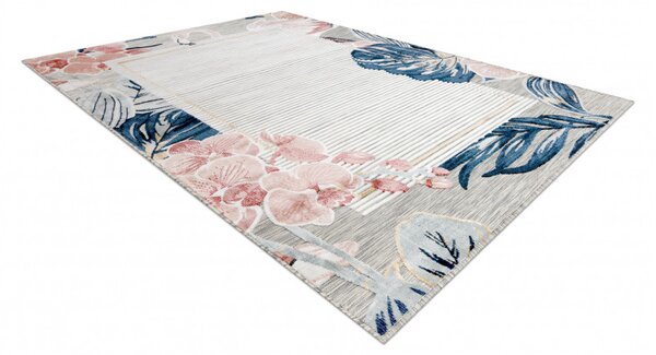 Dywany Łuszczów, Kusový koberec Botanic 65240 Flamingo grey – na von aj na doma, 117x170, viacfarebná, chodba / predsieň