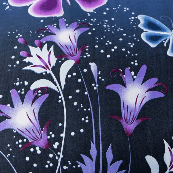 Obliečky z mikrovlákna VIOLET BUTTERFLY tmavo modré Rozmer obliečky: 70 x 90 cm | 140 x 200 cm