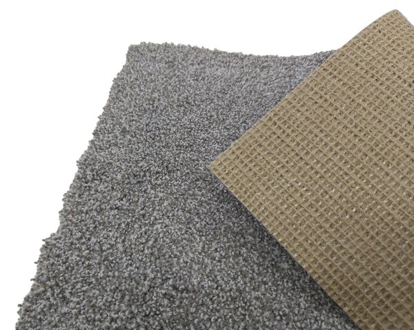Tapibel , Koberec metráž Supersoft 840 sv. šedý, na mieru, šíře 4m, šedá, ab (mriežka), kancelária