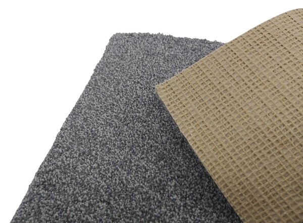 Tapibel , Koberec metráž Supersoft 850 tm. šedý, na mieru, šíře 4m, šedá, ab (mriežka), kancelária