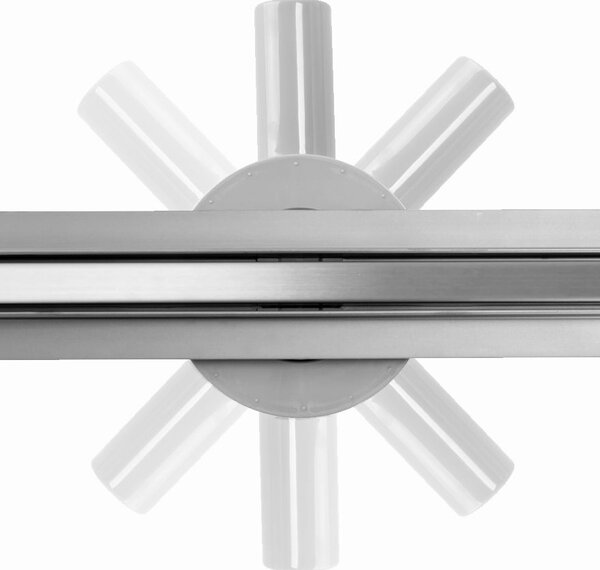 Odtokový žľab Rea Neo Slim Pro Nickel Brush INOX 50