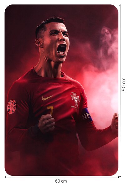 Textilná nálepka na stenu "Cristiano Ronaldo 3"
