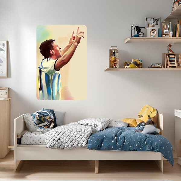 60x90cm MESSI - textilná nálepka na stenu