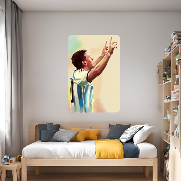 60x90cm MESSI - textilná nálepka na stenu