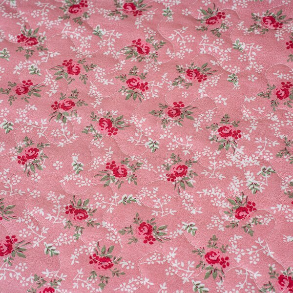 4Home Prehoz na posteľ Pink Rose Patchwork, 220 x 240 cm