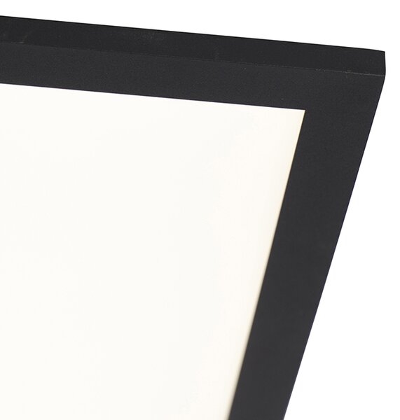 Moderné stropné svietidlo čierne 120 cm vrátane LED s tlmením do tepla - Liv