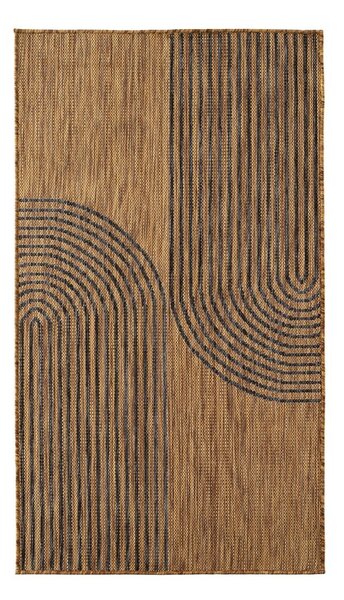 Čierny/hnedý vnútorný a vonkajší koberec 80x150 cm Mira 1453 – Ayyildiz Carpets