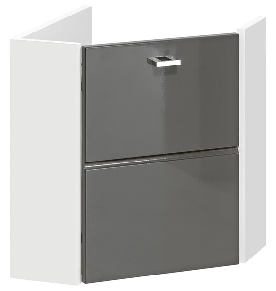 CMD COMAD - Kúpeľňová skrinka pod umývadlo Finka Grey - šedá - 40x53x40 cm